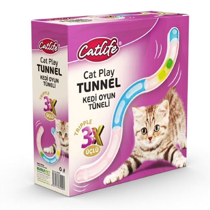 Catlife Cat Tunnel Kedi Oyun Çemberi (3 Parça)