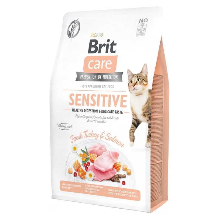 Brit Care Sensitive Hypo-Allergenic Tahılsız Yetişkin Kedi Maması 2kg