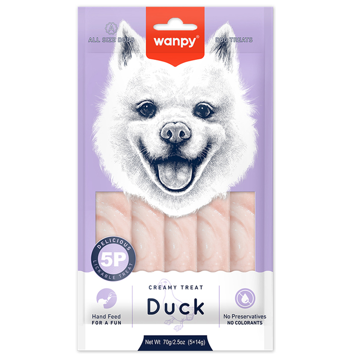 Wanpy Ördekli Sıvı Köpek Ödülü 5x14g