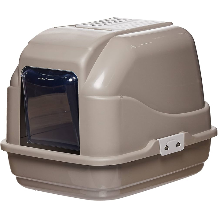 Imac Easy Cat Flitreli Kapalı Kedi Tuvalet Kapı Gri 50x40x40cm