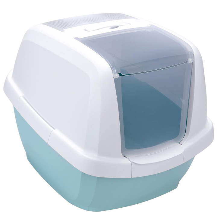 Imac Maddy Kapalı Kedi Tuvaleti 62x49.5x47.5cm (Mavi)