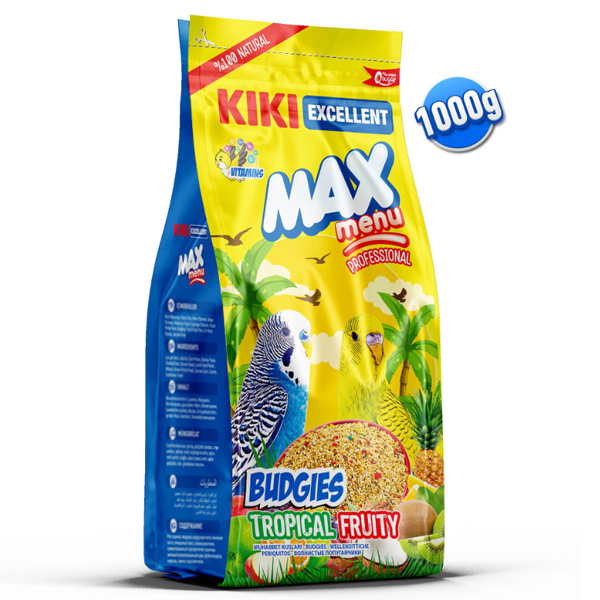 KIKI Excellent Max Menu Meyveli Muhabbet Kuşu Yemi 1000gr