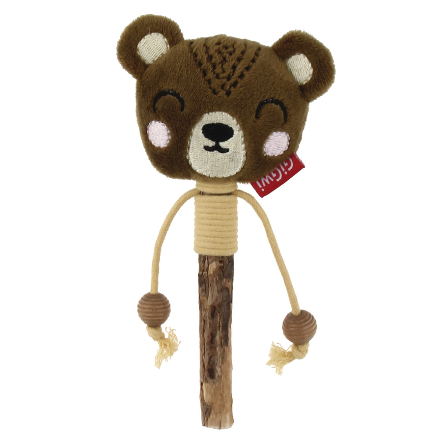 Gigwi Matatabi Stick Ayı Peluş Kedi Oyuncağı