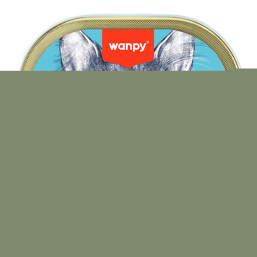 Wanpy Alutray Ton Balıklı & Morina Balıklı Kedi Yaş Maması 40g (6'lı)