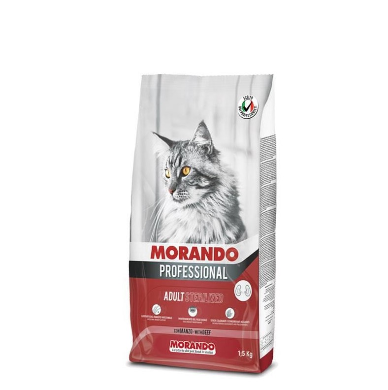 Morando Biftekli Kısırlaştırılmış Kedi Maması 1,5kg