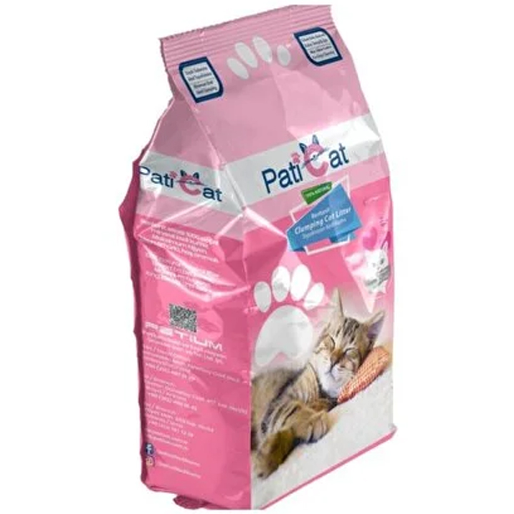 Paticat Bebek Pudrası Kokulu Topaklanan Kedi Kumu Kalın Taneli 5 LT