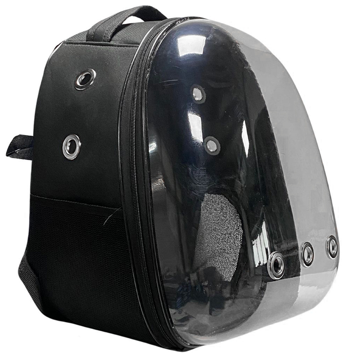 Teng Jumbo Astronot Kedi ve Köpek Çantası Siyah (47 x 37 x 33 cm)