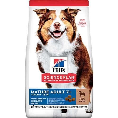 Hill's Mature Adult +7 Medium Kuzulu Orta Irk Yaşlı Köpek Maması 2,5KG