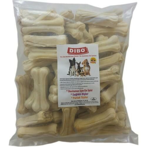 Dibo Köpek Çiğneti Pres Kemik Beyaz 20-25 gr 7 cm ( 50 Adet )