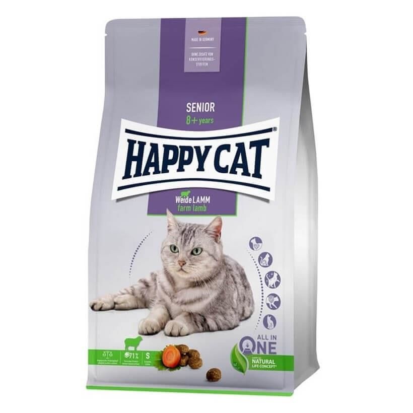 Happy Cat Senior Weide Lamm Kuzulu Yaşlı Kedi Maması 4KG