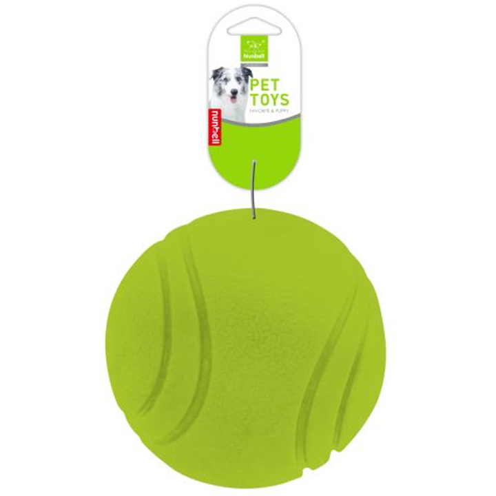 Nunbell Yumuşak Dokulu (İçi Dolu) Plastik Top Köpek Oyuncağı 7 cm (Karışık Renklerde)