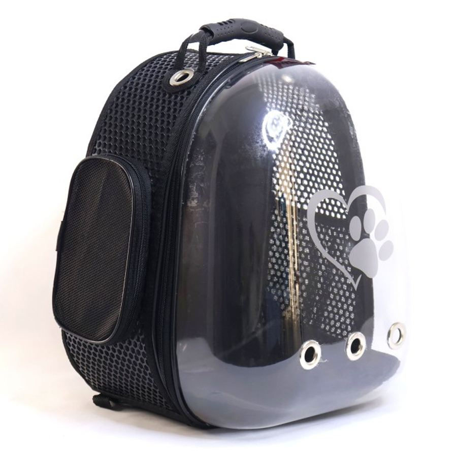 Migno Nexus Astronot Model Kedi Köpek Taşıma Çantası Siyah (44x34x32 cm)