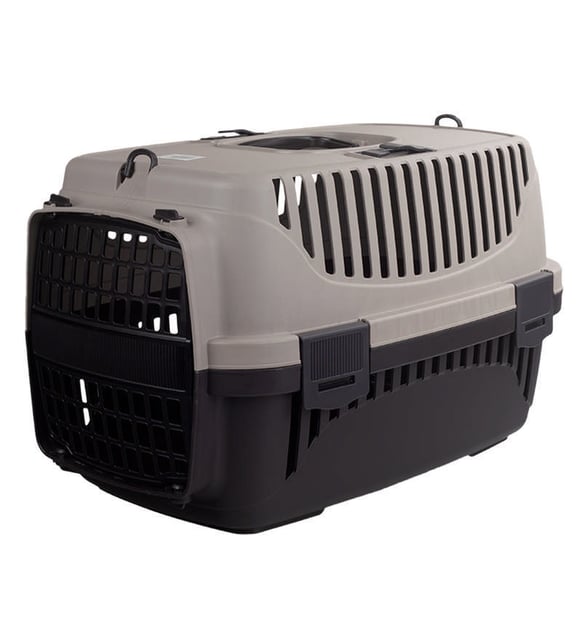 Plast Art Kedi ve Köpek Taşıma Çantası Kahve/Siyah 32 x 48 x 31 cm