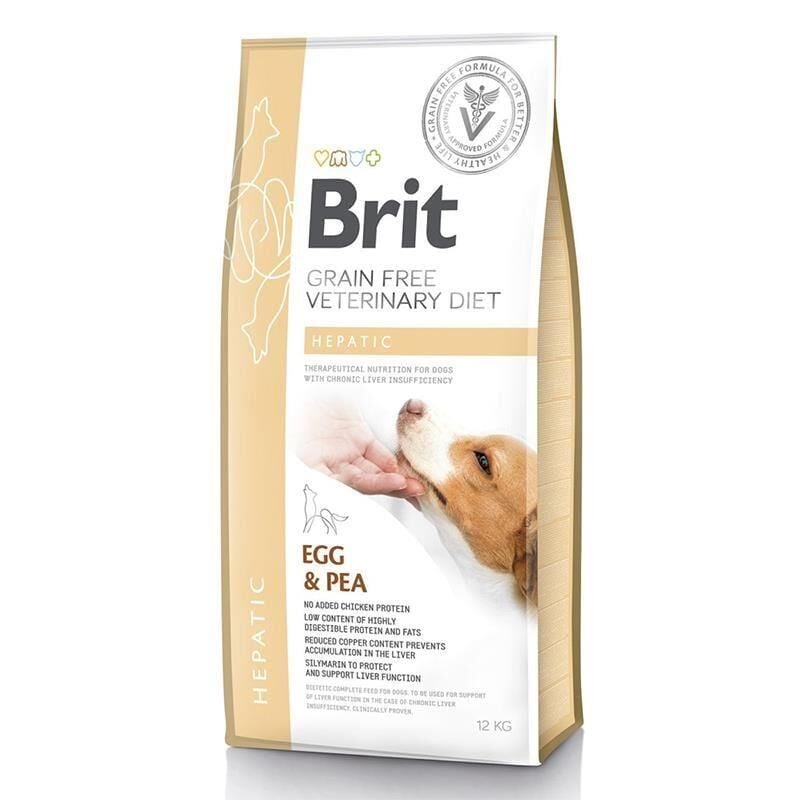 Brit Veterinary Diet HEPATIC Karaciğer Yetmezliği İçin Tahılsız Köpek Maması 12KG