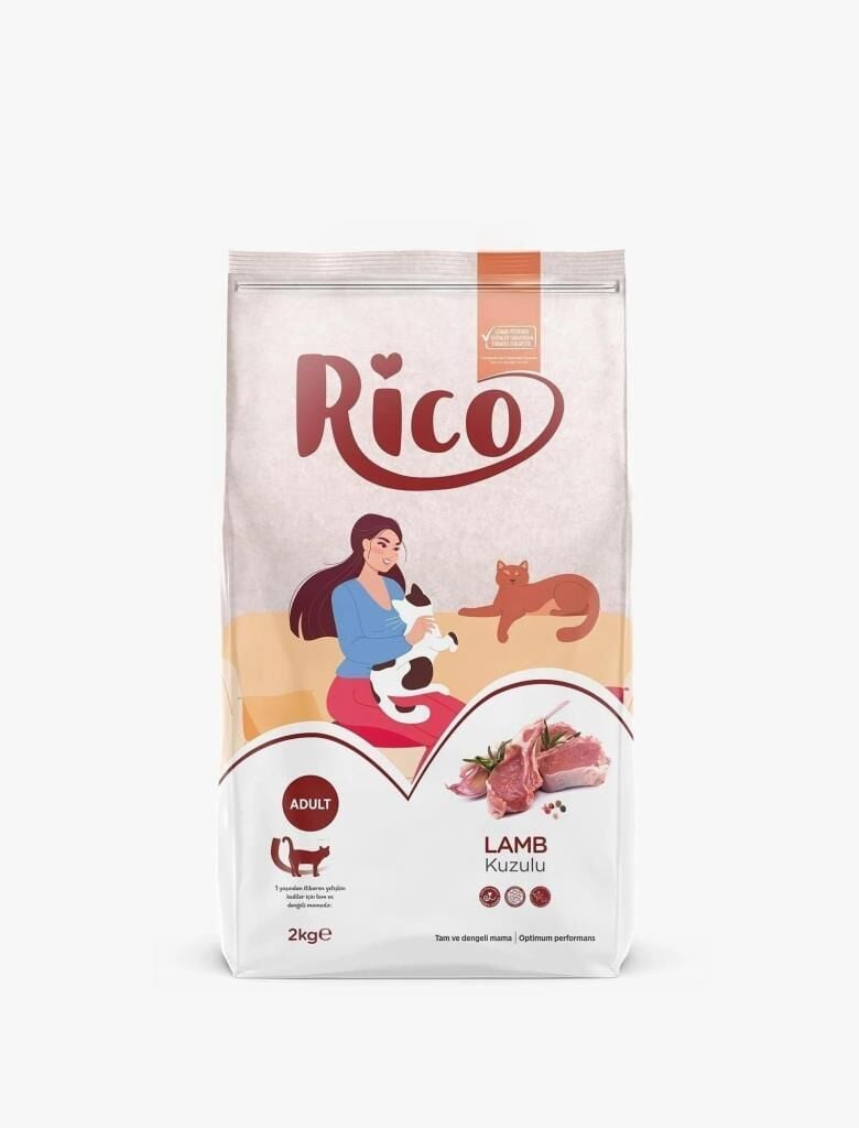 Rico Kuzu Etli Yetişkin Kedi Maması 2 KG