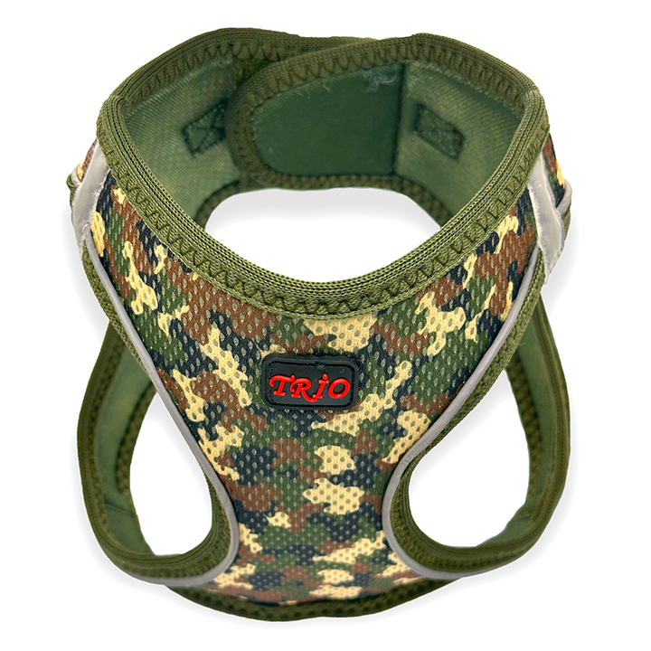 Luckypaw Air Mesh Harness Desenli Köpek Göğüs Tasması Camo (12-16kg) [XLarge]