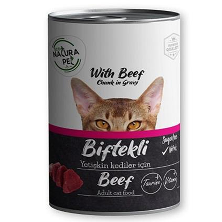 Eco Natura Pet Dana Etli Yetişkin Kedi Konservesi Gravy 400 Gr