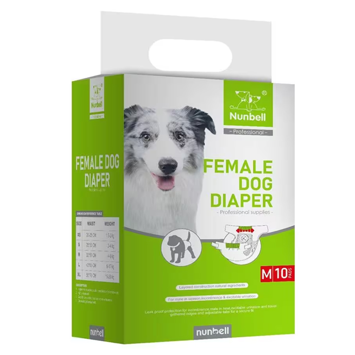 Nunbell Dişi Köpekler İçin Alt Bağlama Bezi 10'lu M Boy