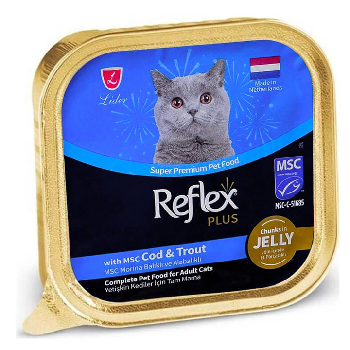 Reflex Plus Jöleli Morina Balıklı Kedi Konservesi 85 GR