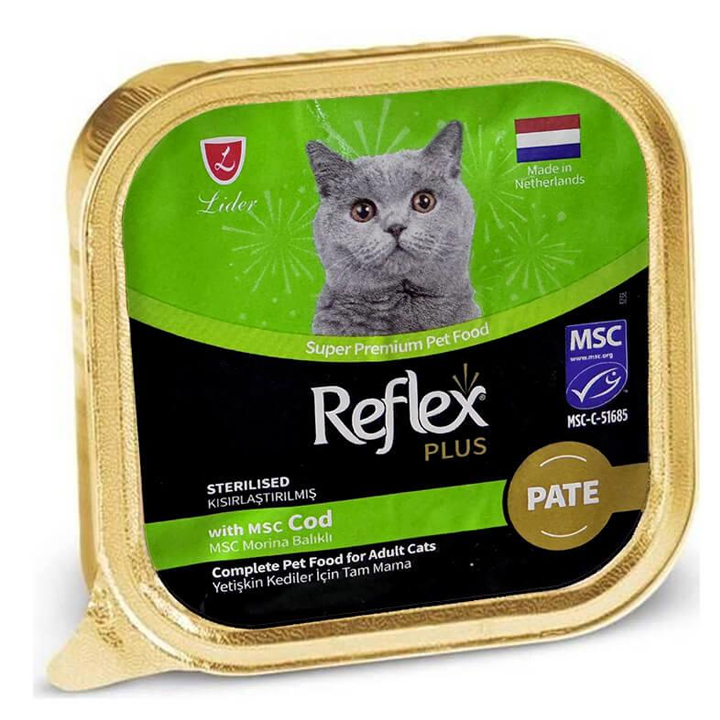 Reflex Plus Pate Balıklı Kısır Kedi Konservesi 85 GR