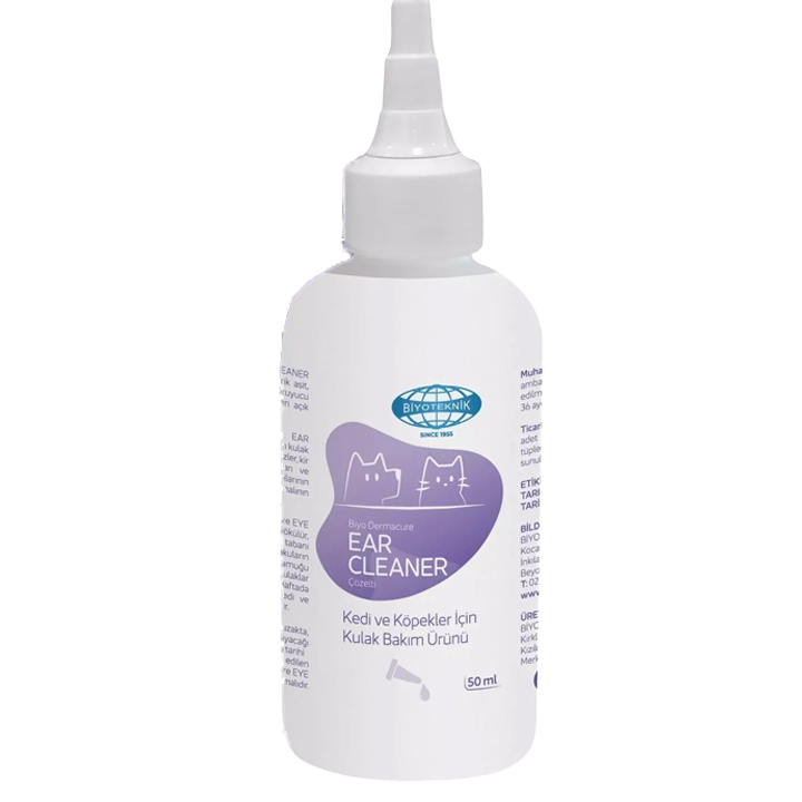 BiyoTeknik Kedi Ve Köpekler İçin Kulak Bakım Ürünü 50 Ml