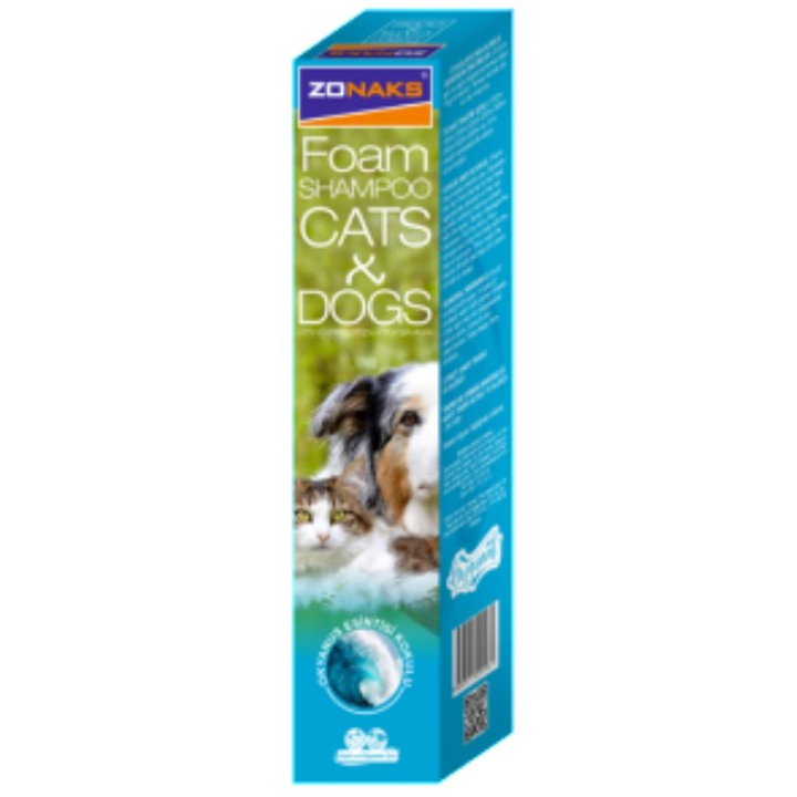 Zonaks Foam Shampoo Kedi ve Köpekler İçin Okyanus Esintisi Kokulu Köpük Şampuan 250ml