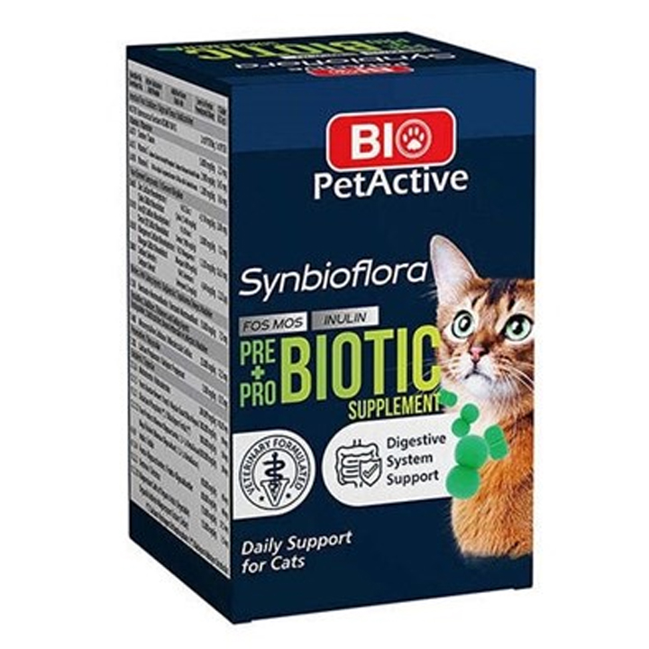 Pet Active Synbioflora Kediler İçin Prebiotic - Probiotic 60 Tablet