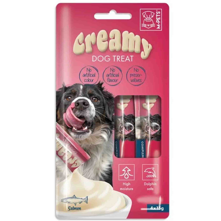 M-Pets Creamy Somonlu Köpek Ödülü 4x15gr