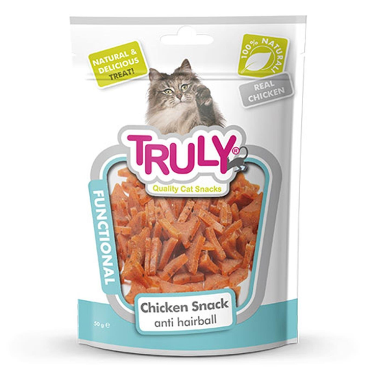 Truly Anti Hairball Tavuklu Kedi Ödülü 50 Gr