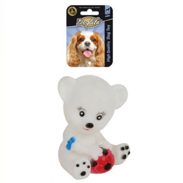 Doglife Beyaz Ayıcık Kopek Oyuncağı