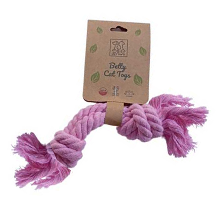 Ellie Pet Doğal Pamuktan Köpek Kemirme Halatı Çift Düğümlü