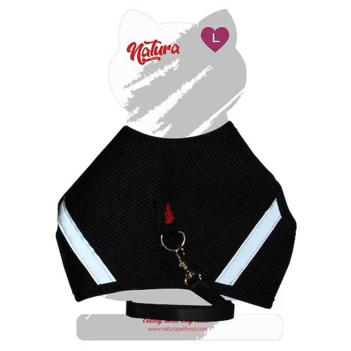 Natura Aır Net Herness Kedi Göğüs Tasması Siyah