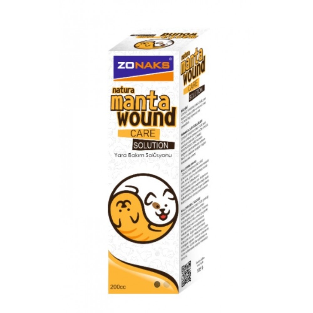 Zonaks MantaWound Care Deride Oluşan Yaralar İçin Yara Bakım Solüsyonu 200cc