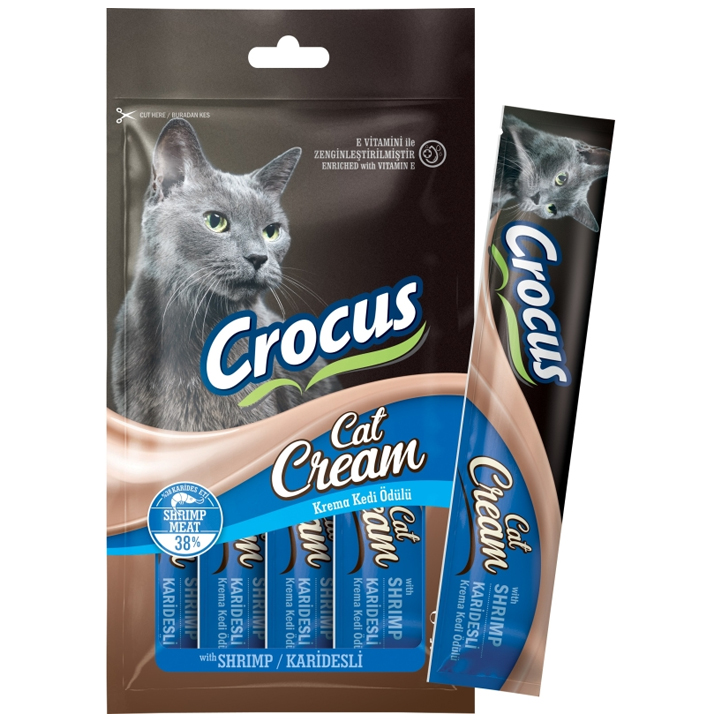 Crocus Krema Kedi Ödülü Karidesli 4x15gr