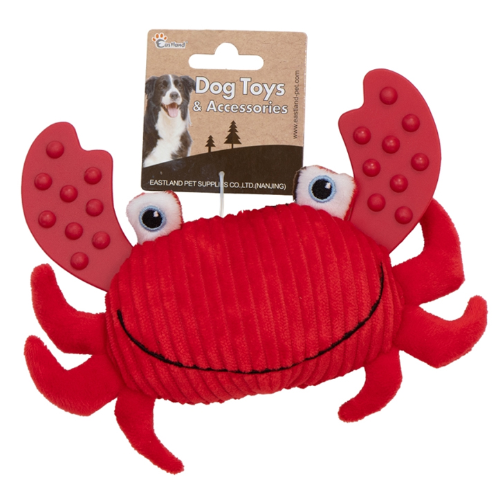 Eastland Peluş Öten Yengeç Köpek Oyuncağı 11cm