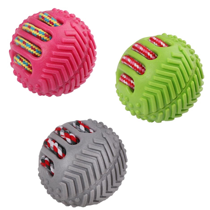 Eastland İpli Plastik Top Köpek Oyuncağı Çap 8,5 Cm