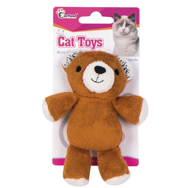 Eastland Kedi Otlu Peluş Ayıcık Kedi Oyuncağı 12cm