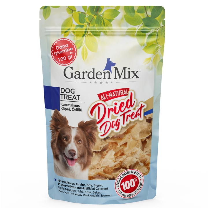 Garden Mix Kurutulmuş Dana İşkembe Köpek Ödülü 100 Gr