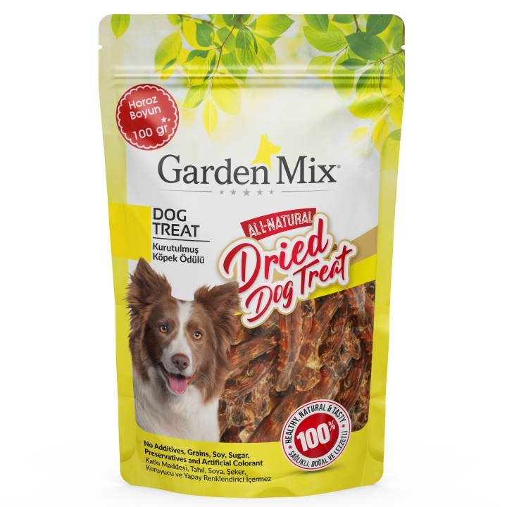 Garden Mix Kurutulmuş Horoz Boynu Köpek Ödülü 100 Gr