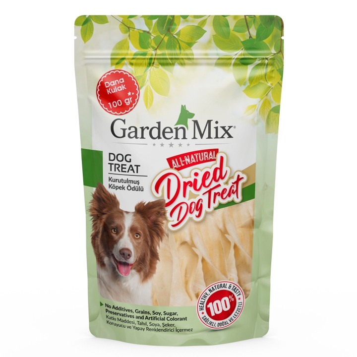 Garden Mix Kurutulmuş Dana Kulağı Köpek Ödülü 100 Gr