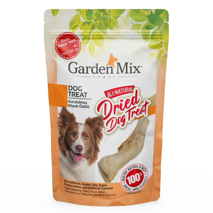 Garden Mix Kurutulmuş Kuzu Paça Tekli Köpek Ödülü 120 Gr