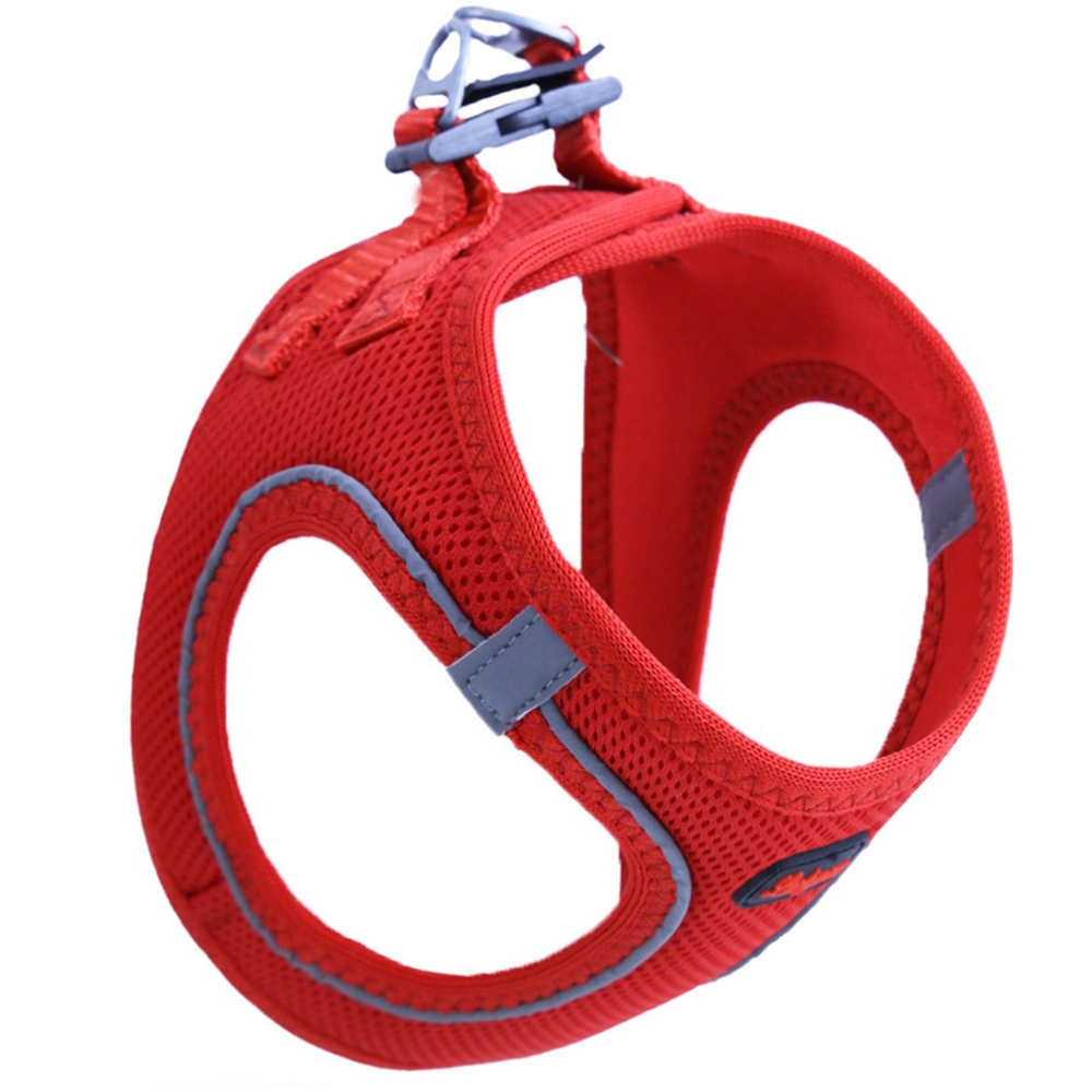 Luckypaw Air Mesh Harness Köpek Göğüs Tasması Kırmızı (12-16kg) [XLarge]