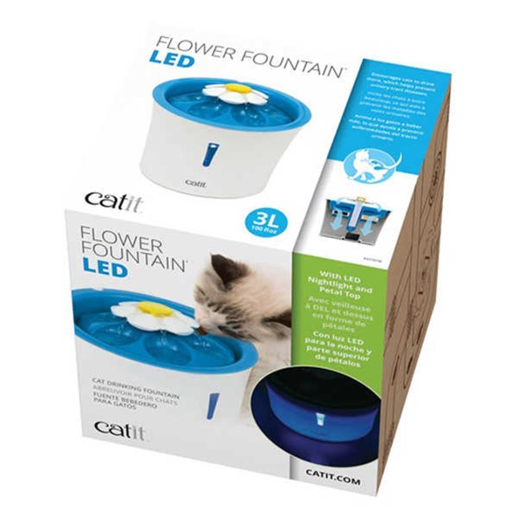 Catit 2.0 Flower Fountain Led Işıklı Su Kabı