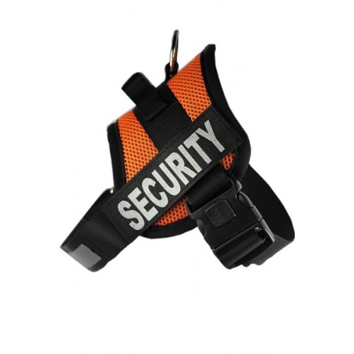 Dog Police Büyük Köpek Göğüs Tasması Büyük Turuncu