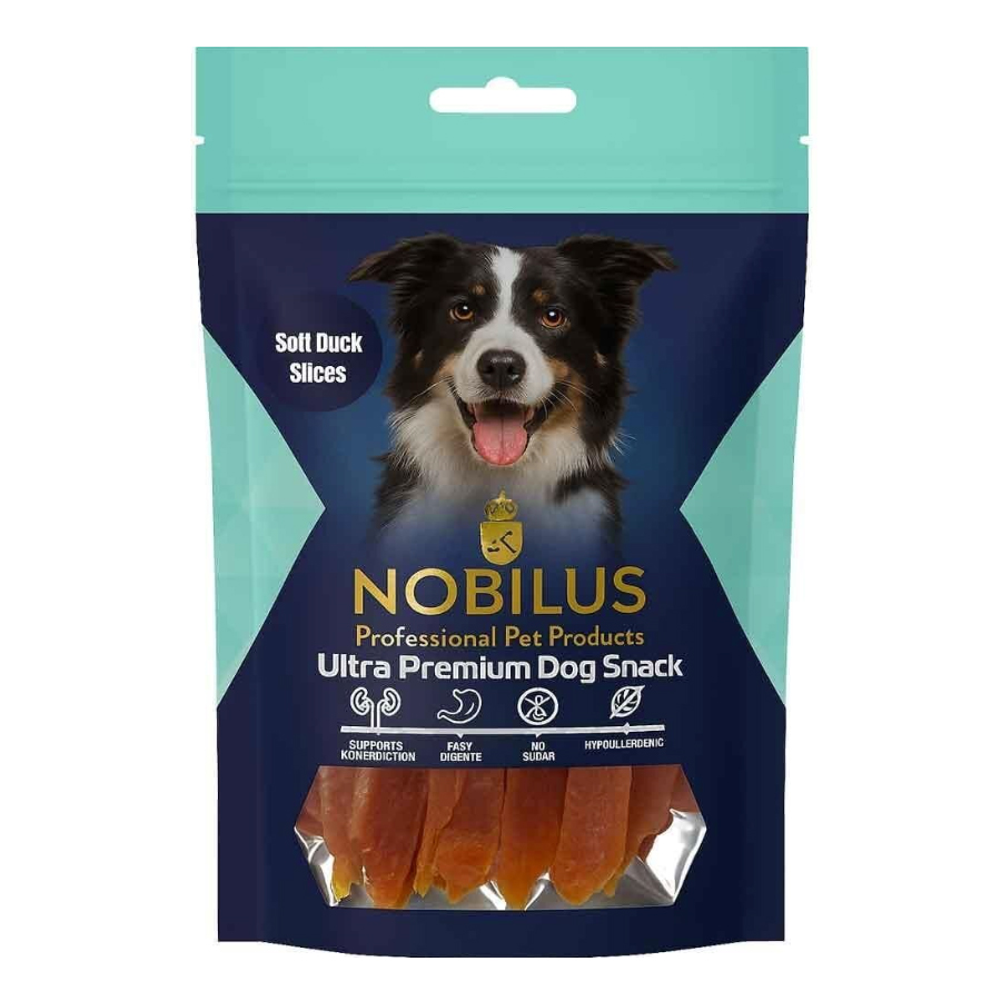 Nobilus Köpek Ödül Maması Yumuşak Ördek Dilimleri 80 Gr