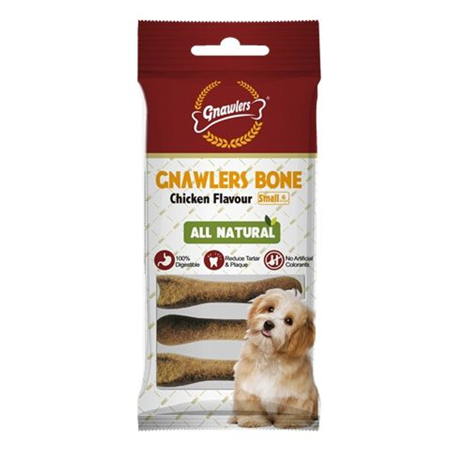 Gnawlers Köpek Ödül Kemiği Tavuk Aromalı 6'lı Paket
