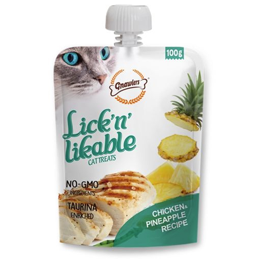 Gnawlers Kedi Ödülü Tavuk ve Ananas Aromalı 100 Gr