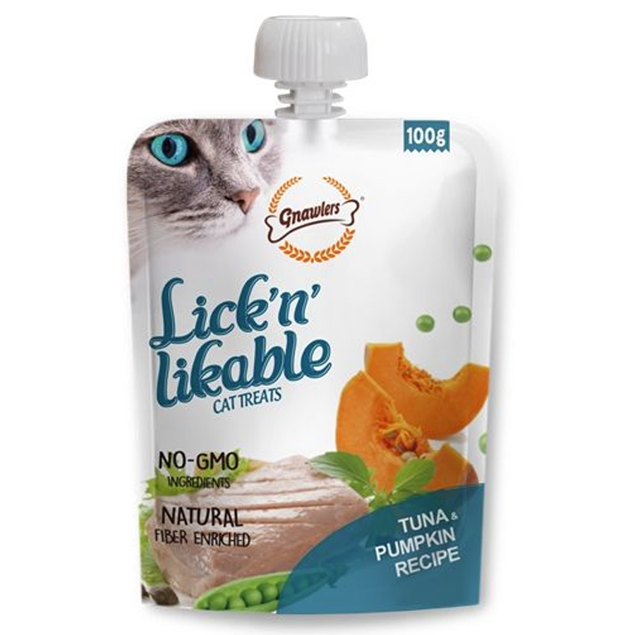 Gnawlers Kedi Ödülü Ton Balıklı ve Balkabaklı Krema 100 Gr