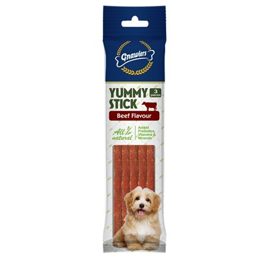 Gnawlers Biftek Aromalı Yumuşak Köpek Ödülü 20 Gr
