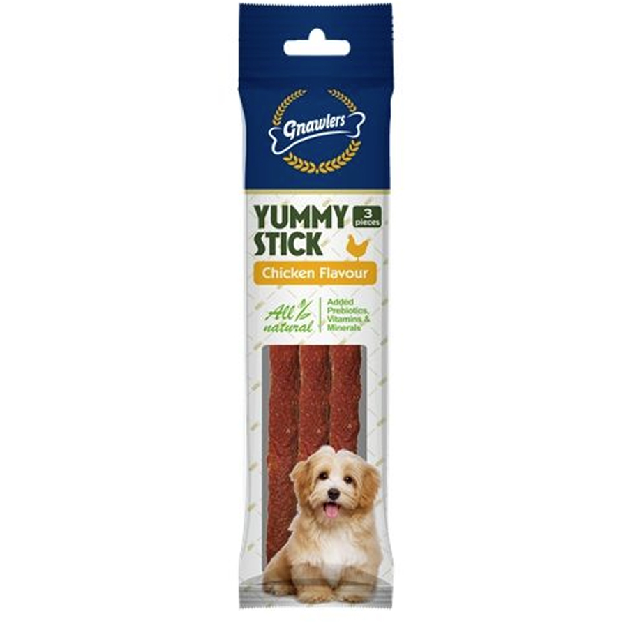 Gnawlers Yummy Köpek Ödülü Tavuklu 3'lü Paket